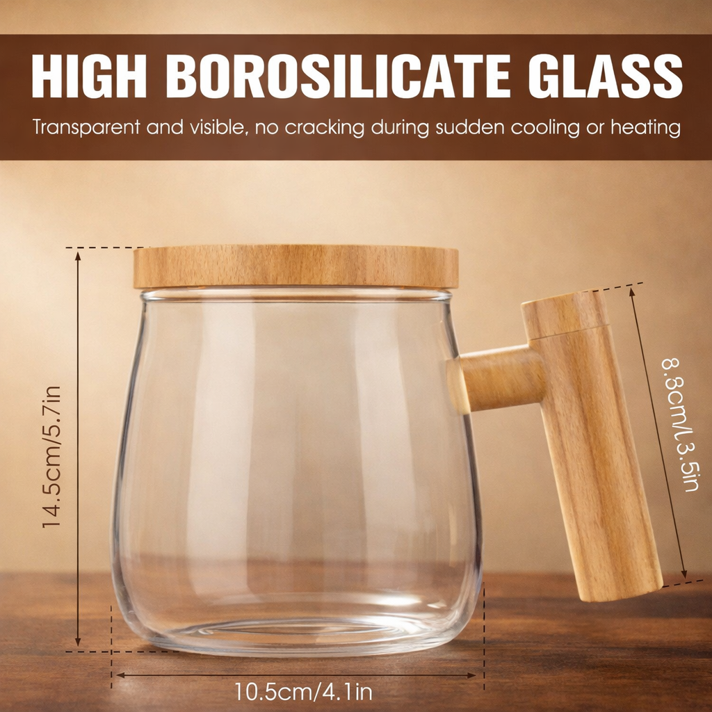 Electric Stirring Mug Self Mixing Glass
