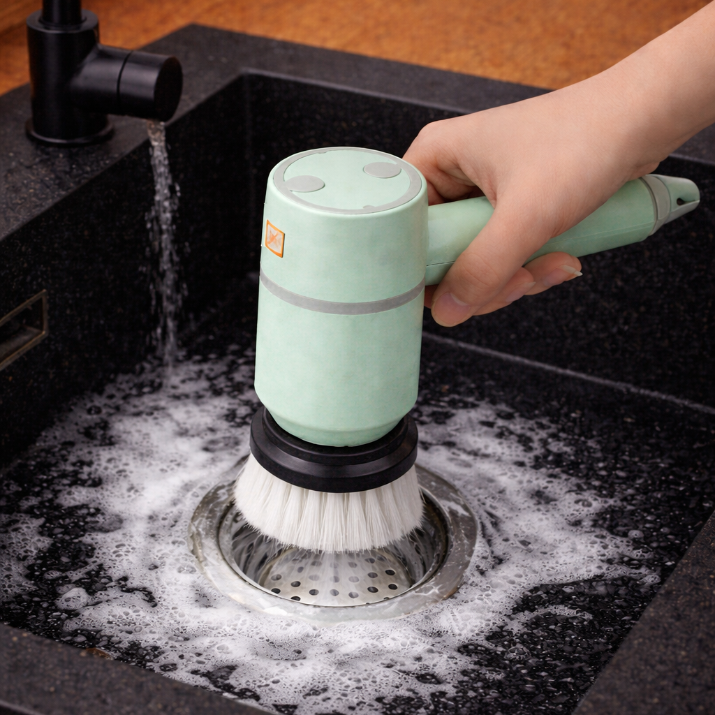 Electric Cleaning Brush - 3 Brush Heads Cleaner Multifunctional