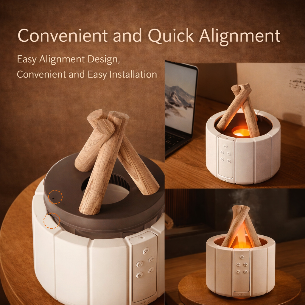 Simulated Flame Aroma Diffuser