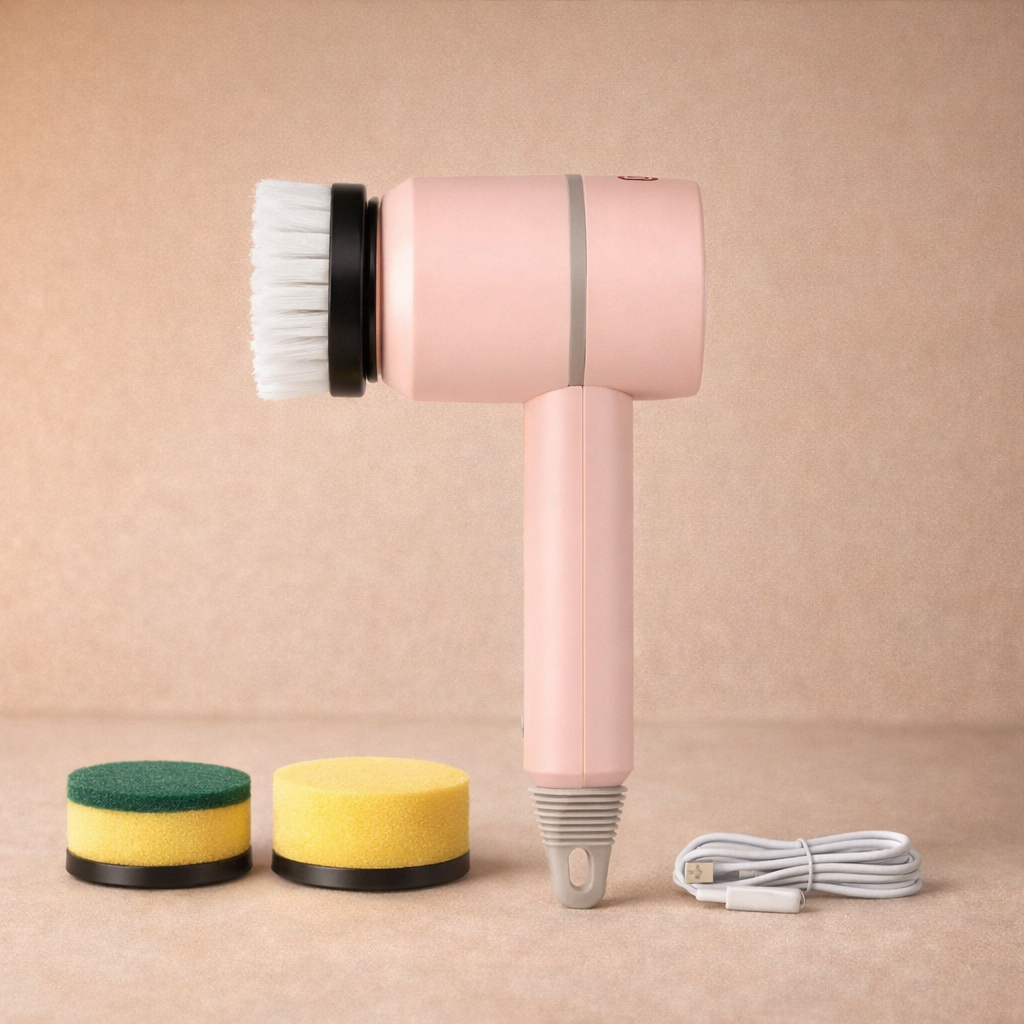 Electric Cleaning Brush - 3 Brush Heads Cleaner Multifunctional