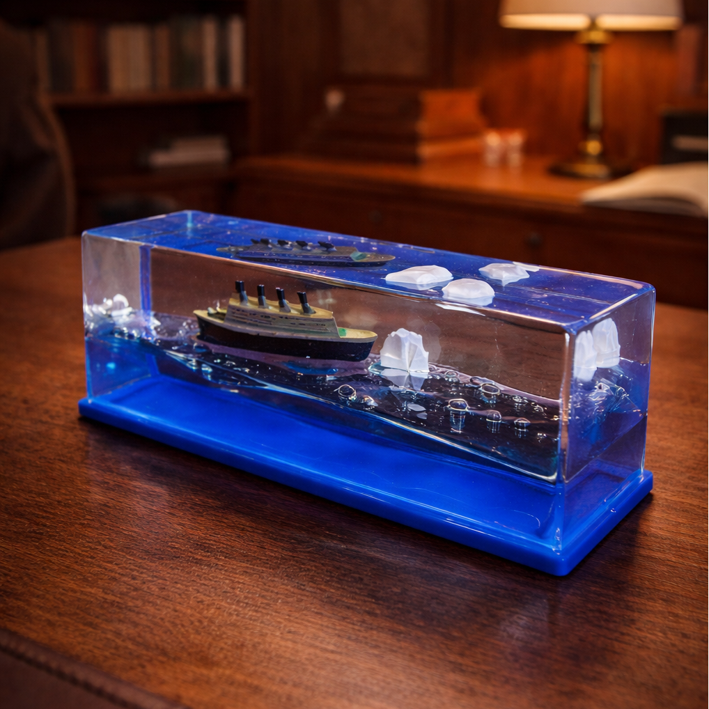 Creative Cruise Ship Fluid Drift Bottle