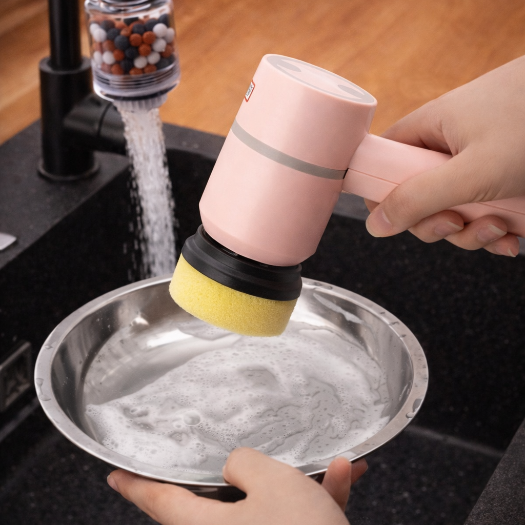 Electric Cleaning Brush - 3 Brush Heads Cleaner Multifunctional