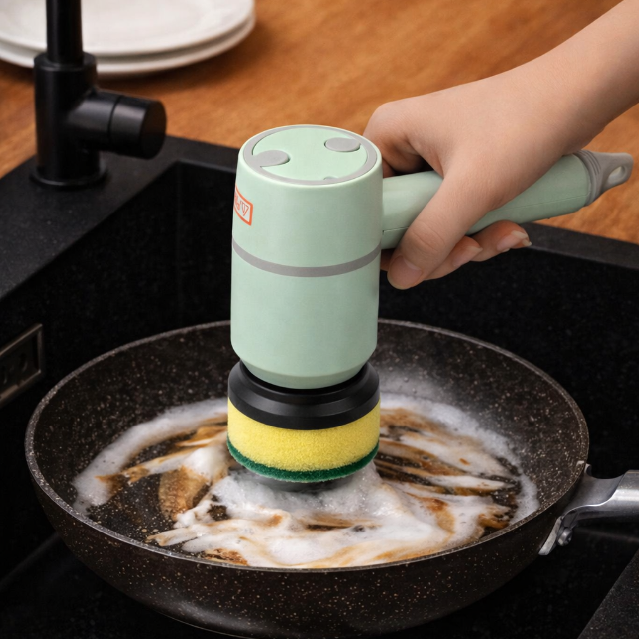 Electric Cleaning Brush - 3 Brush Heads Cleaner Multifunctional