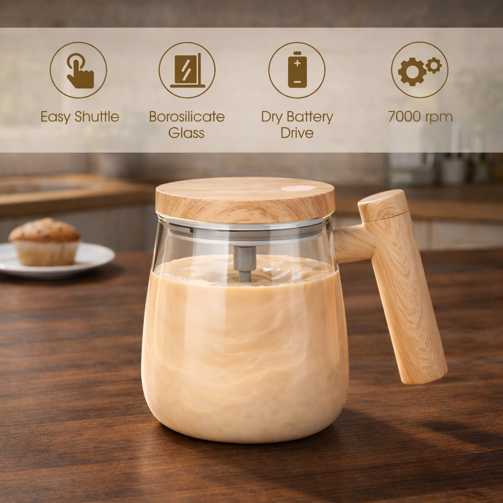 Electric Stirring Mug Self Mixing Glass