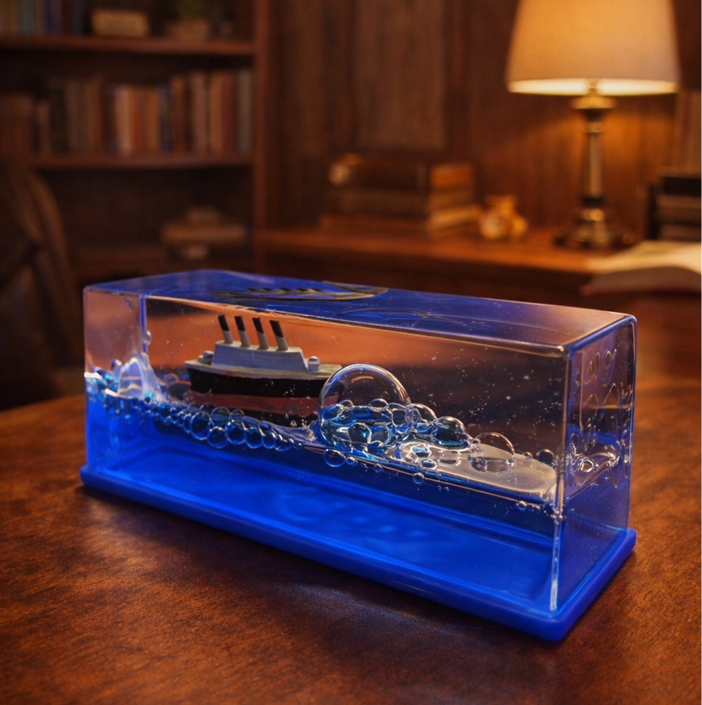 Creative Cruise Ship Fluid Drift Bottle