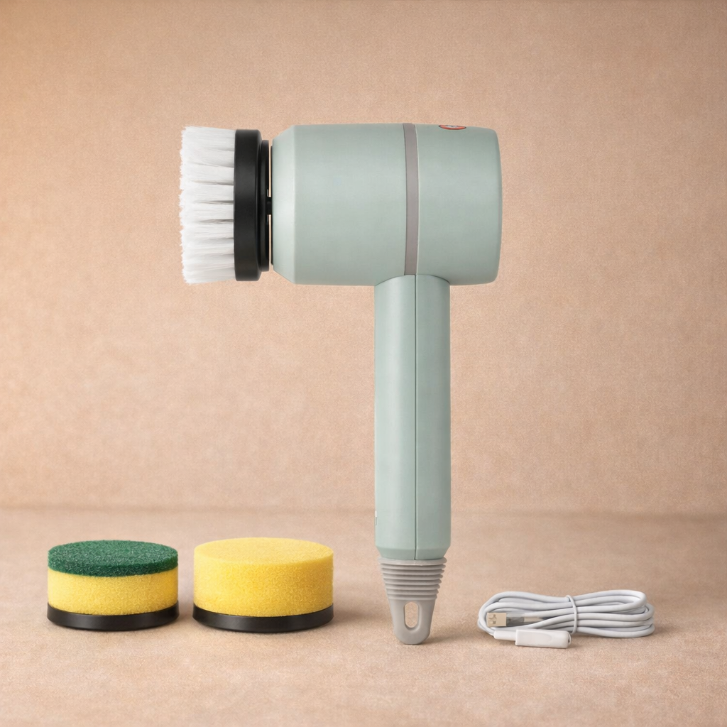 Electric Cleaning Brush - 3 Brush Heads Cleaner Multifunctional