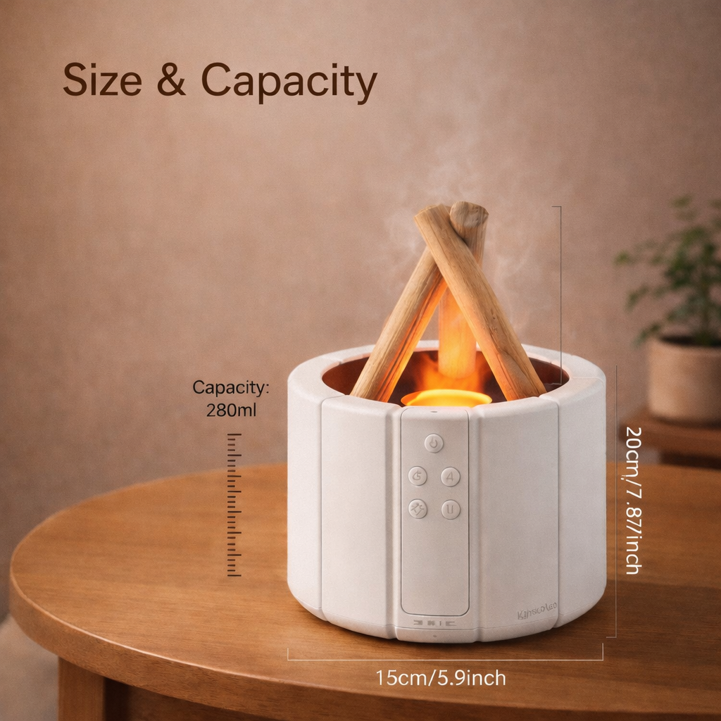 Simulated Flame Aroma Diffuser